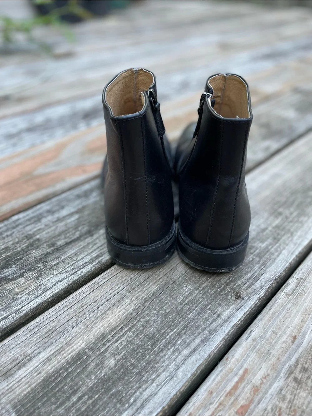 Men’s Moretti black label leather ankle boots